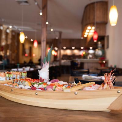 Sushi boat.