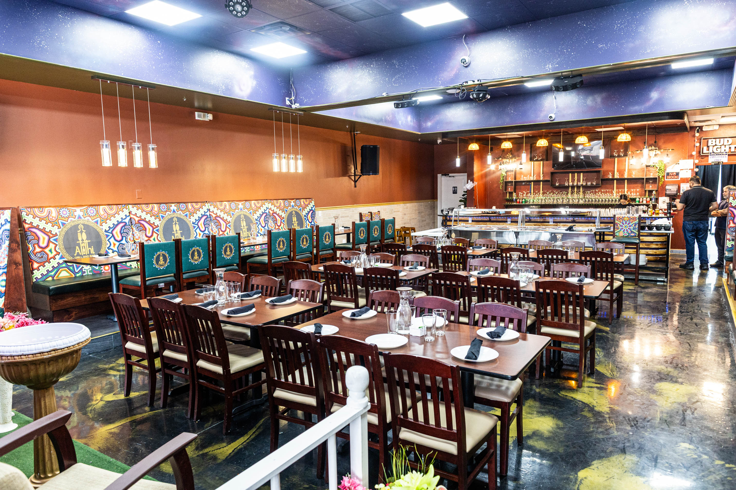 Interior, dining area