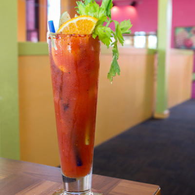 A margarita variation in a tall glass.