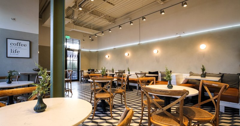 Interior, dining area