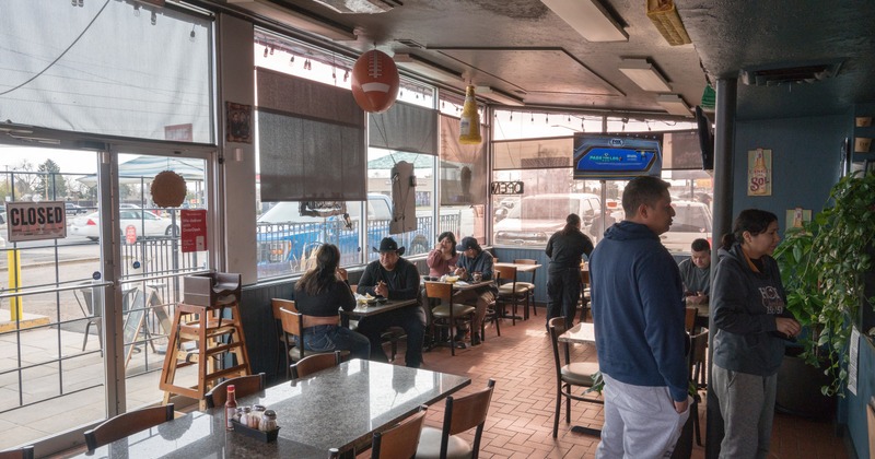 Interior, seating area