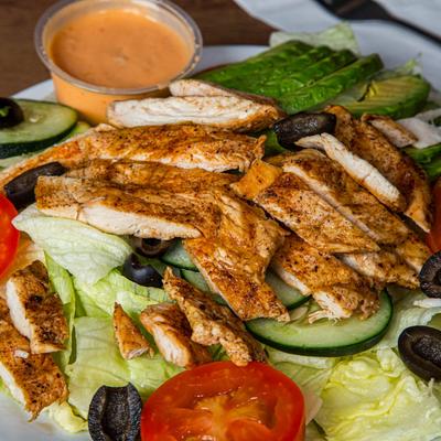 Chicken breast salad.