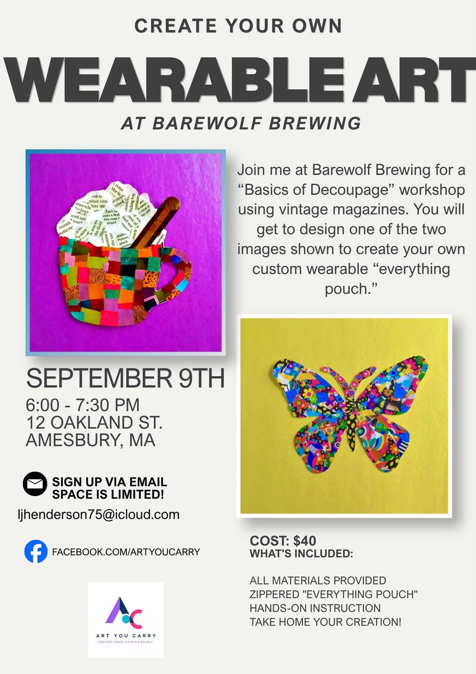 Wearable Art: Basics of Decoupage Workshop event photo