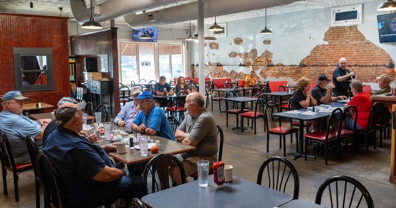 Interior, dining area