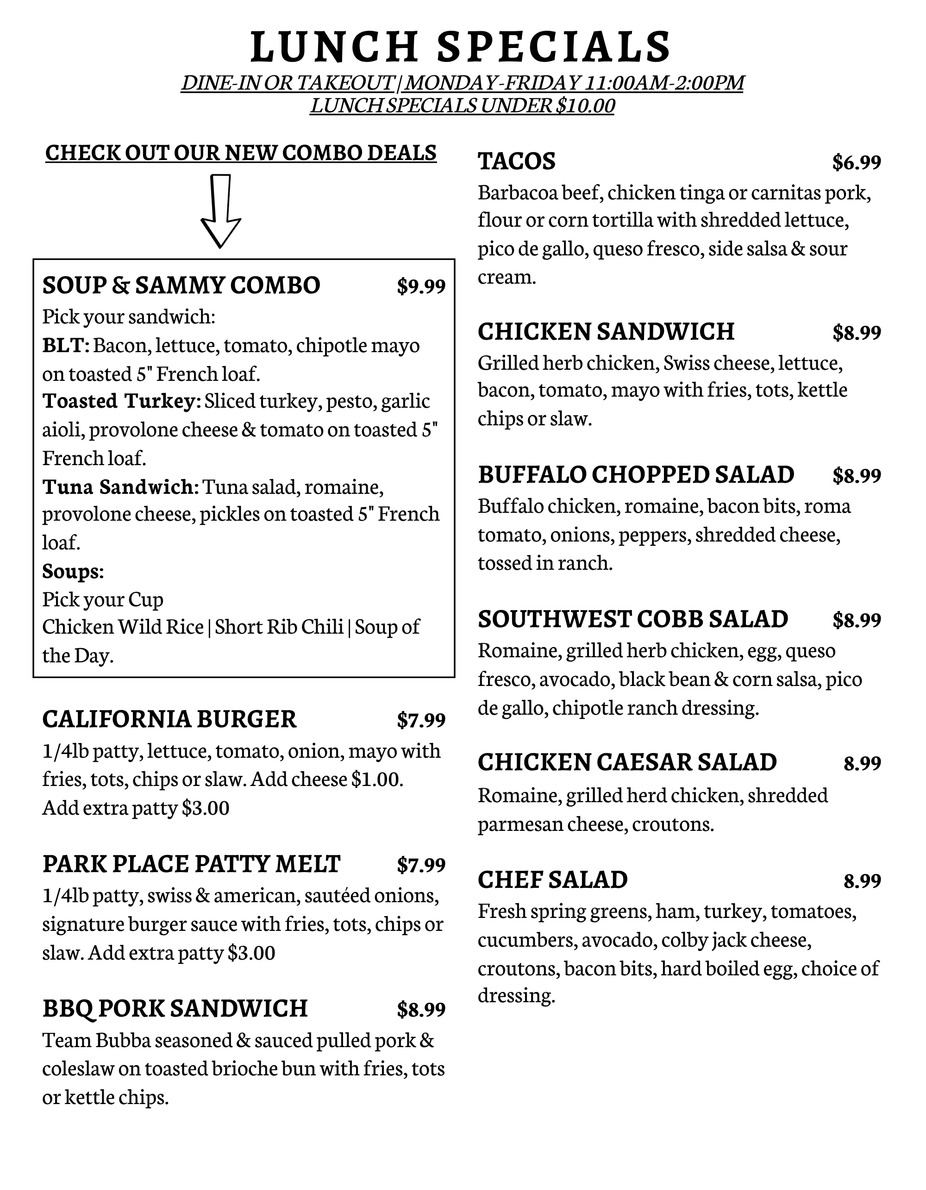 LUNCH SPECIALS event photo