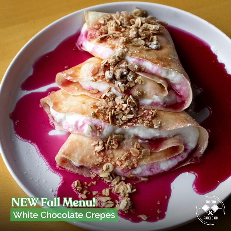 menu item 26 of 26, White Chocolate Crepes