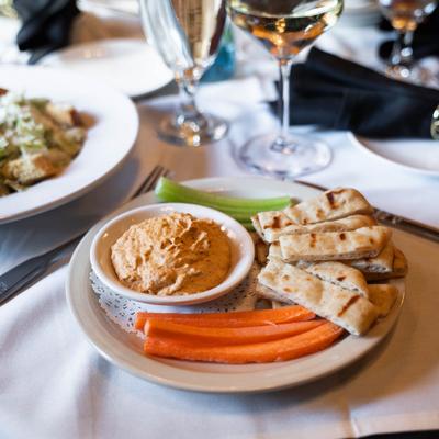 hummus appetizer.