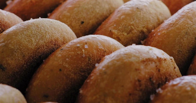 Fresh rosemary sea salt bagels