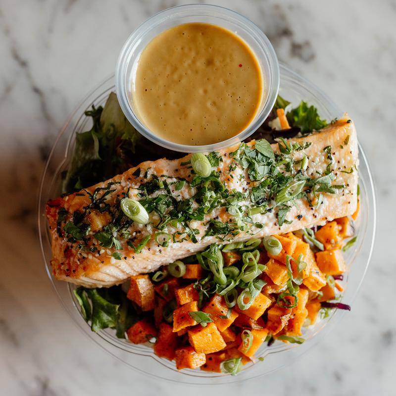 Baked Salmon Buddha Bowl photo