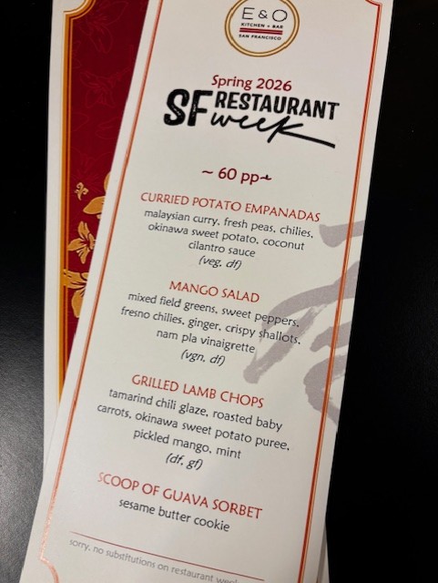 Restaurant Week Spring 2026 Menu