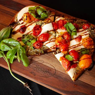 Bruschetta Flat Bread Happy Hour dish.