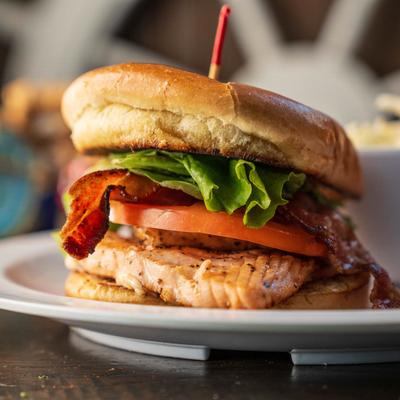 The Hawaiian chicken burger.