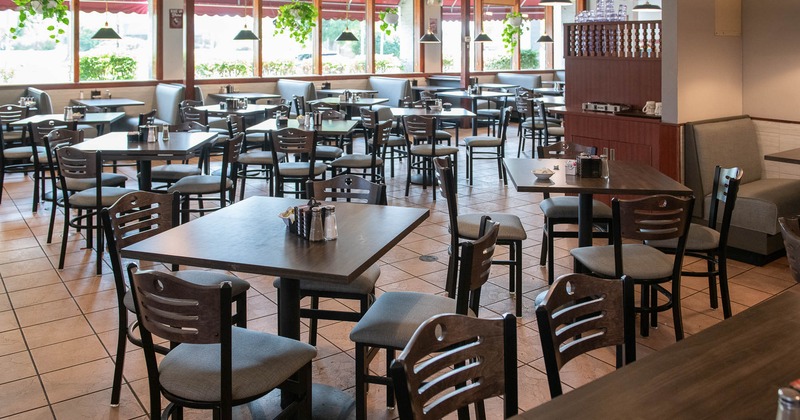 Interior, tables all lined up