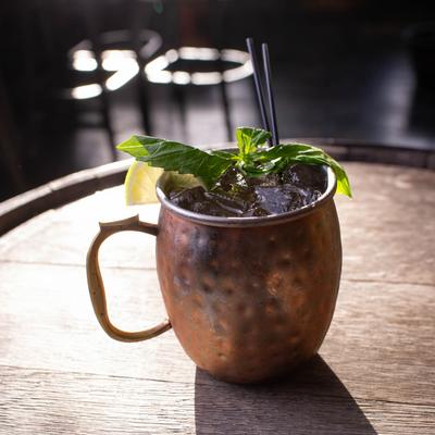 The Moscow mule cocktail.