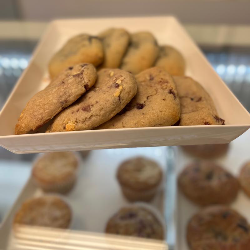 White chocolate raspberry scone photo