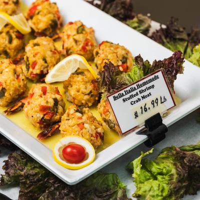 Homemade stuffed shrimp crab meat.