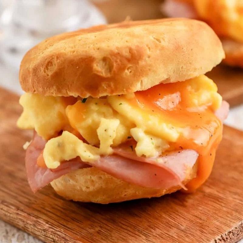 menu item 27 of 37, Ham, Egg & Cheese Breakfast Sandwich