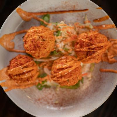 Crab Balls top view.
