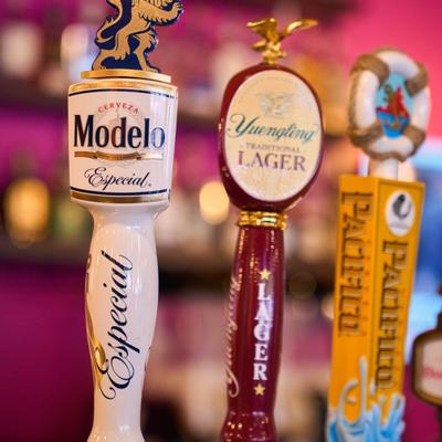 Beer tap handles.