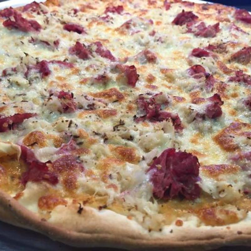 menu item 55 of 61, Pastrami Reuben Pizza