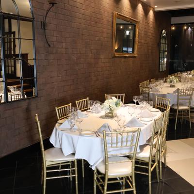 Interior, dining area.