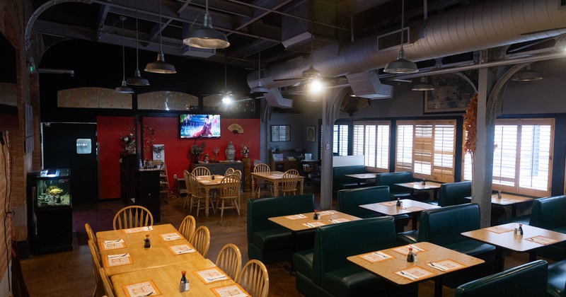 Interior, seating area waiting for the guests