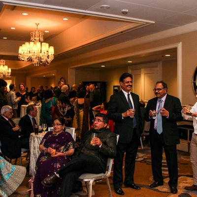 People enjoying the party