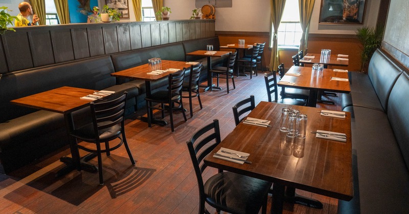 Tables ready for guests