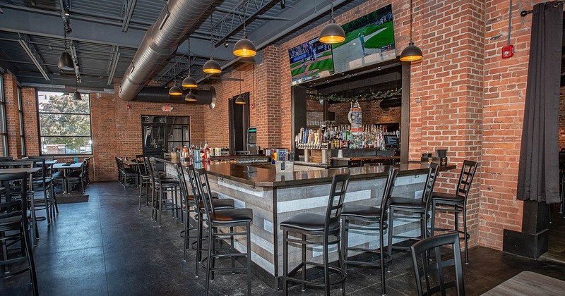 Interior, bar counter area