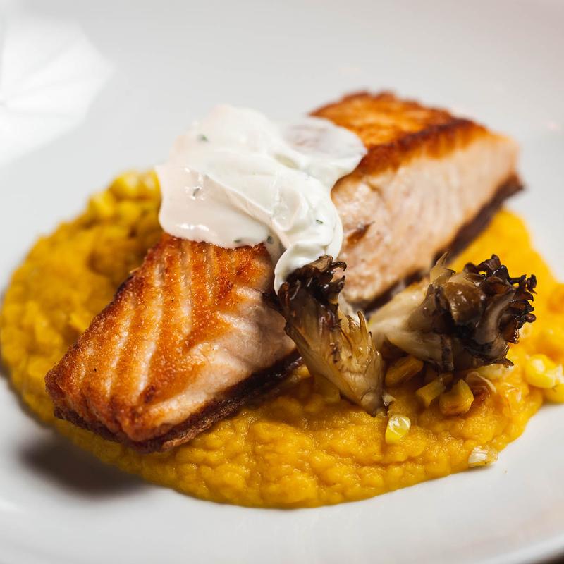 Pan Seared Organic Salmon photo