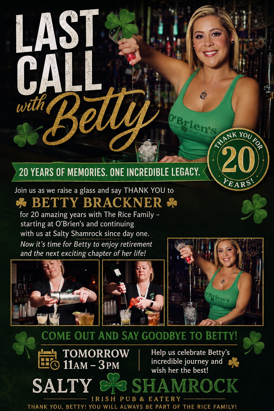 BETTY’S LAST SHIFT event photo