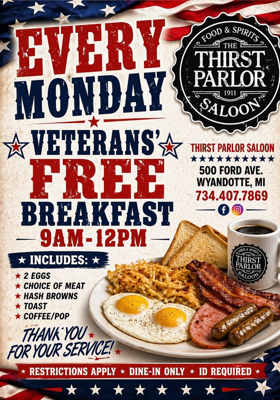 VETERANS EAT FREE event photo