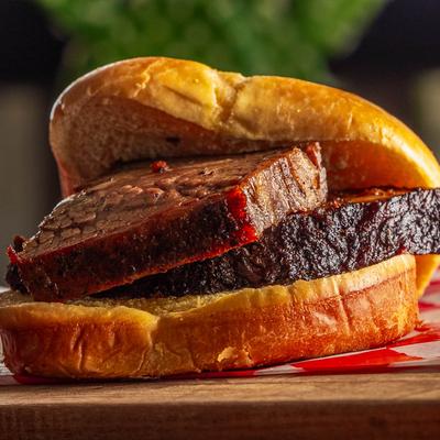 Brisket sandwich.