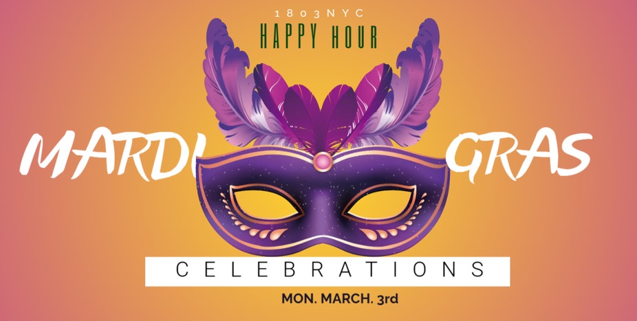 Happy Hour Mardi Gras Celebration event photo