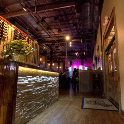 The interior of the restaurant.