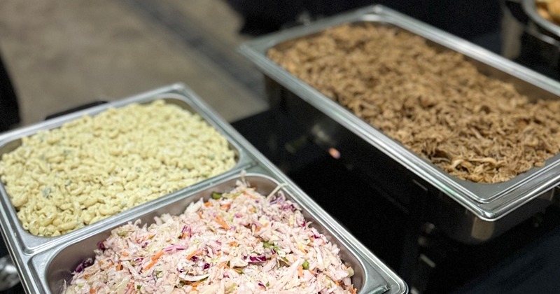 Food in kitchen containers