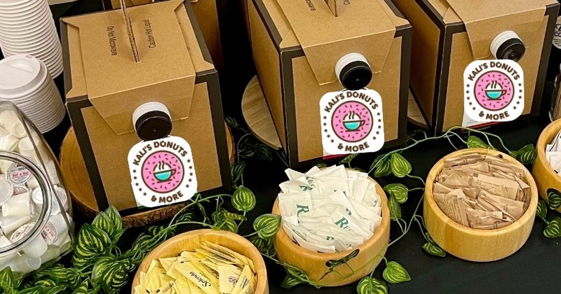 Bagel display for catering