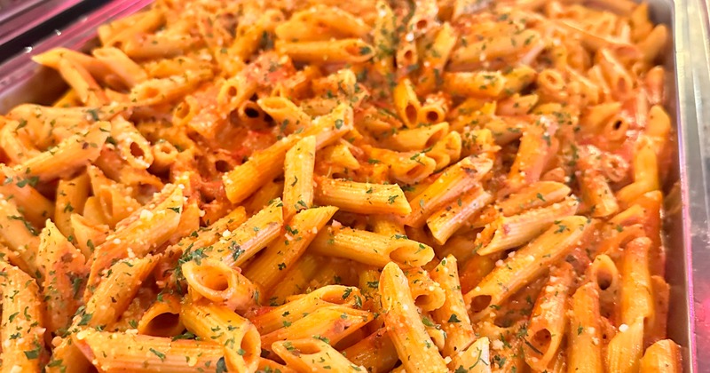 tray of best penne vodka in hoboken new jersey