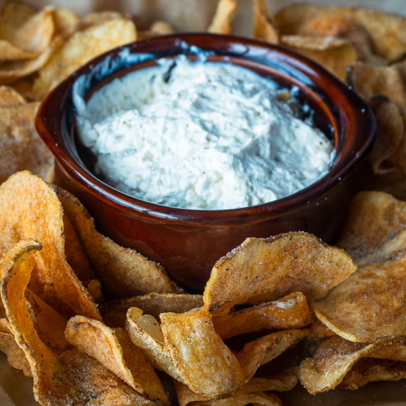 Basket of Chips & Dips photo