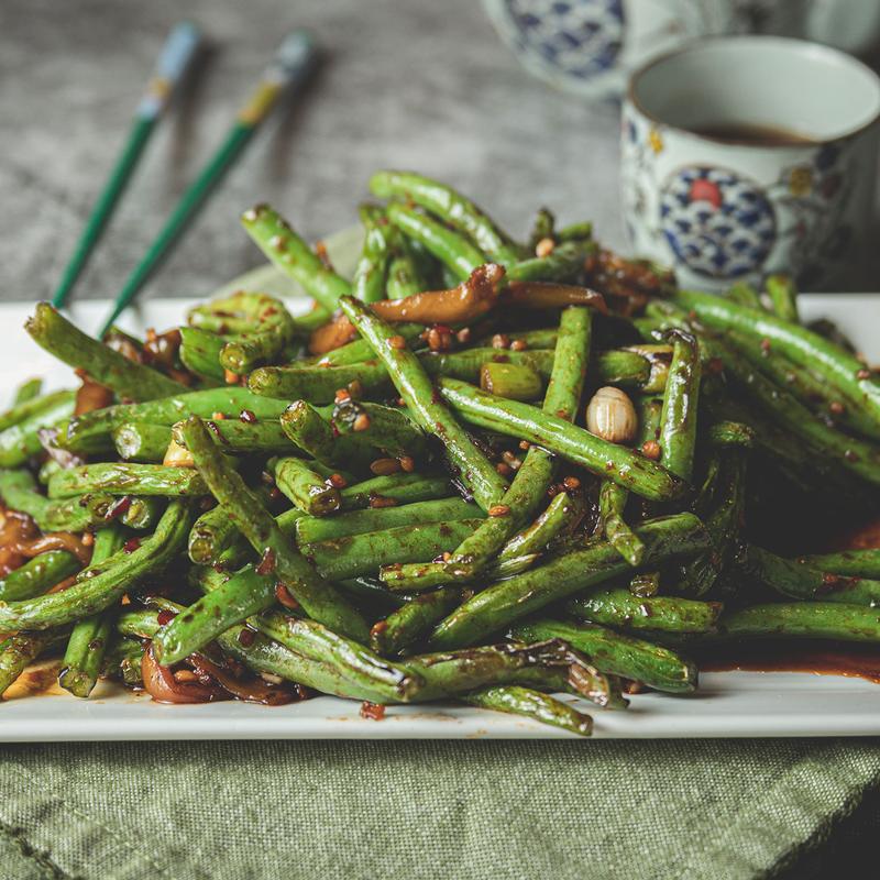 Spicy & Tangy Green String Beans photo