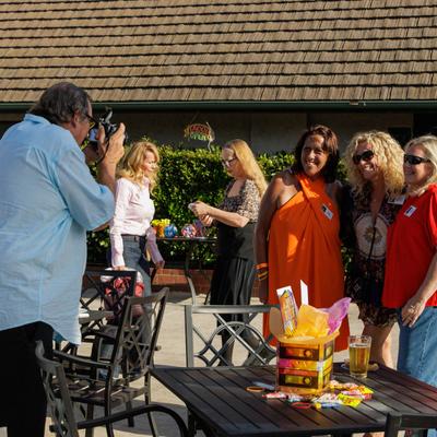 guests taking pictures.