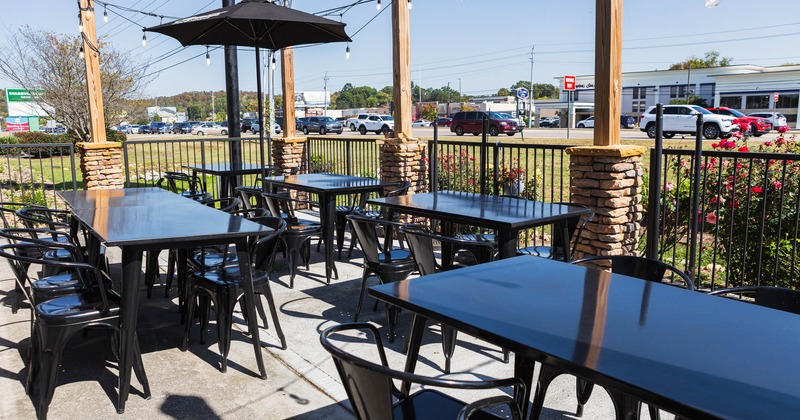 Outdoor patio, seating area