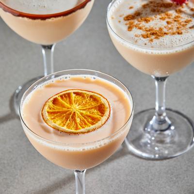 Three assorted cocktails.