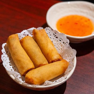 Spring rolls.