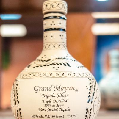 Bottle of Bianco Tequila.