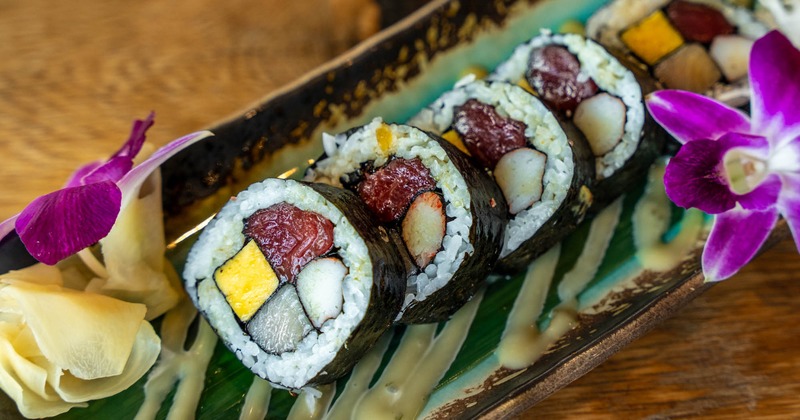 A served Specialty roll