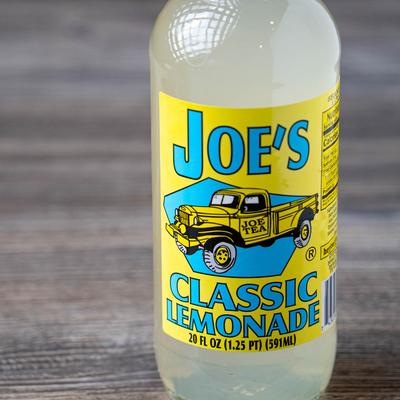 A bottle of lemonade.