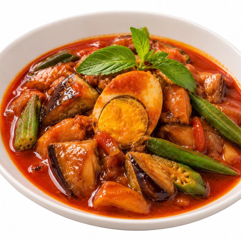 Egg & Okra Curry** photo