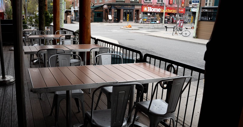 Exterior, tables and chairs on patio