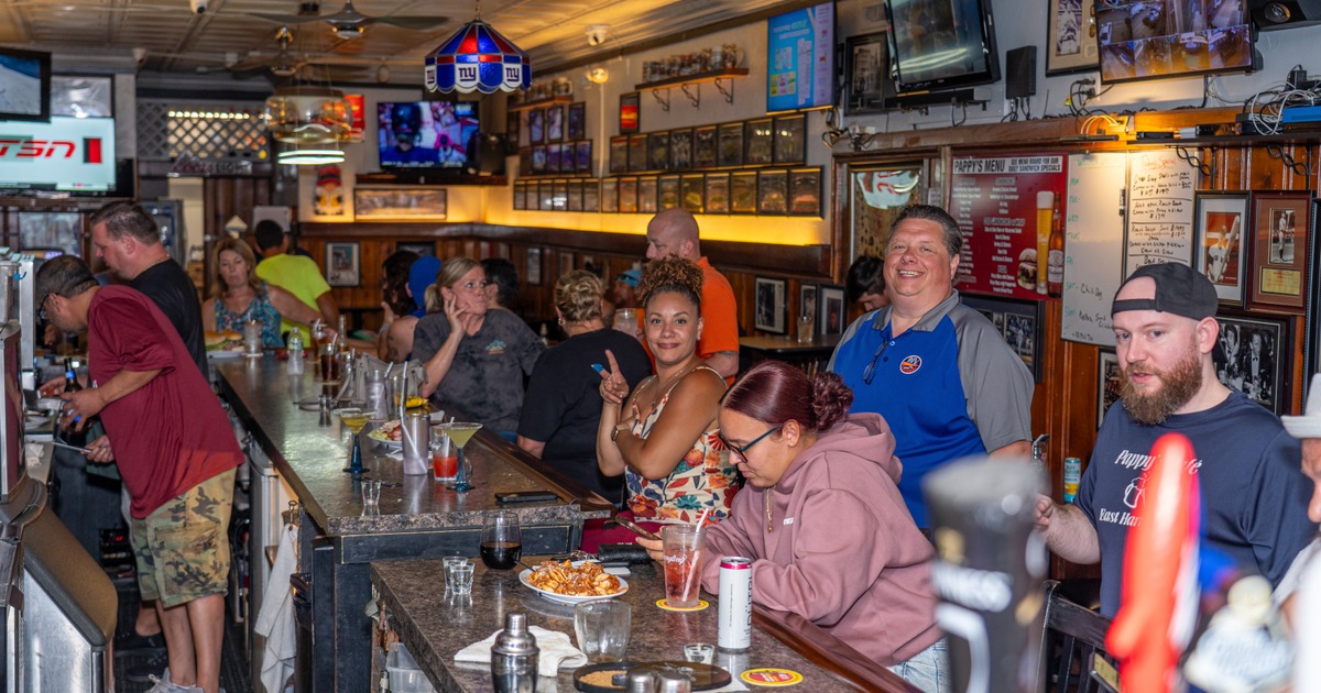 Interior, bar, people